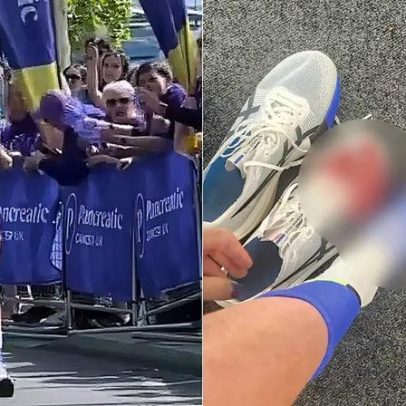 Atleta britânica revela lesão grave no pé após Maratona de Londres