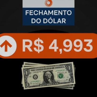 Dólar fica em R$ 4,99 e bolsa cai pelo 2º pregão seguido