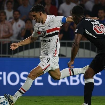 São Paulo cede virada ao Vasco após domínio inicial