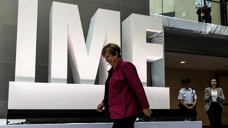 A diretora-geral do FMI, Kristalina Georgieva (Foto: SHAWN THEW/EFE/EPA)