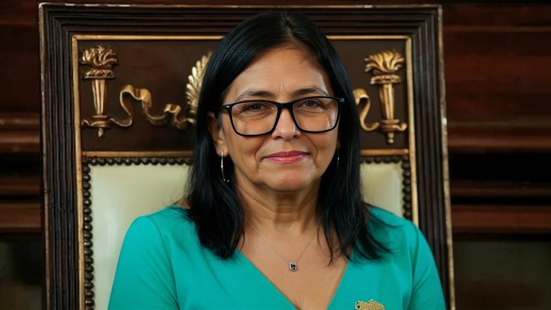 Delcy Rodríguez, líder interina da Venezuela