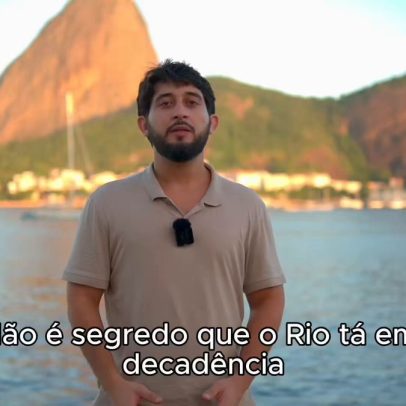 Candidato promete combater o crime no Rio de Janeiro