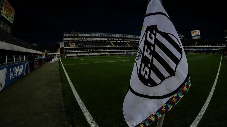 Vila Belmiro antes da partida Santos