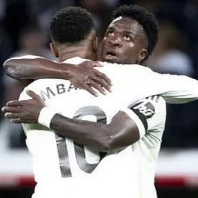 Vini Jr. e Mbappé lideram vitória do Real Madrid na LaLiga