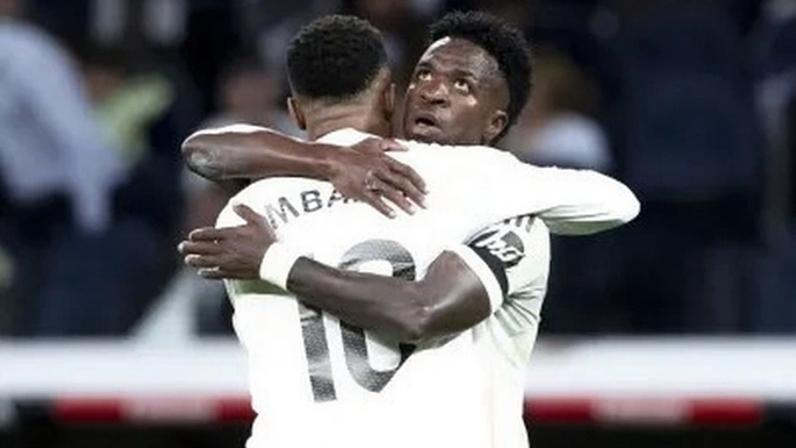 Vini Jr. e Mbappé fizeram os gols da vitória do Real Madrid