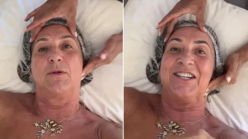 Mãe de Virginia mostra barriga após série de plásticas