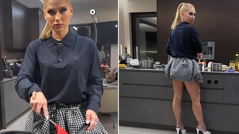 De salto, Virginia faz jantar especial em mansão de Vini Jr. em Madri