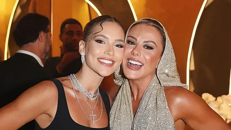 Virginia e a ex-sogra, Poliana Rocha