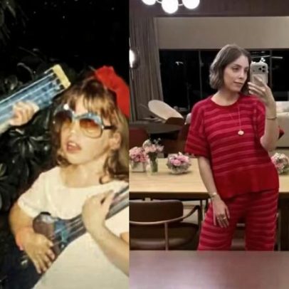 Fabiana Justus resgata foto da infância e faz desabafo sobre a internet