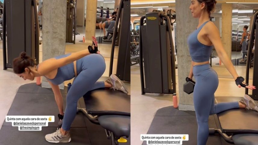 Mel Fronckowiak exibe detalhes de treino pré-feriado — Foto: Reprodução/Instagram