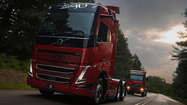 No segmento de veículos pesados, as vendas avançaram 32,5% no mês; na imagem, o caminhão Volvo FH, o modelo mais vendido em março de 2026