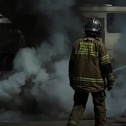 Carro elétrico pega fogo em Curitiba e motorista escapa
