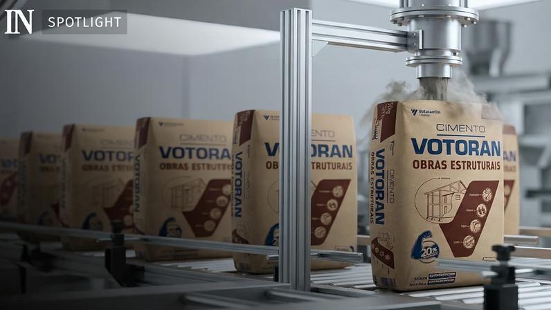 Cimento Votorantim em produção industrial.