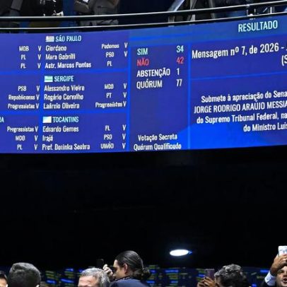 Senadores que votaram para barrar Messias no STF