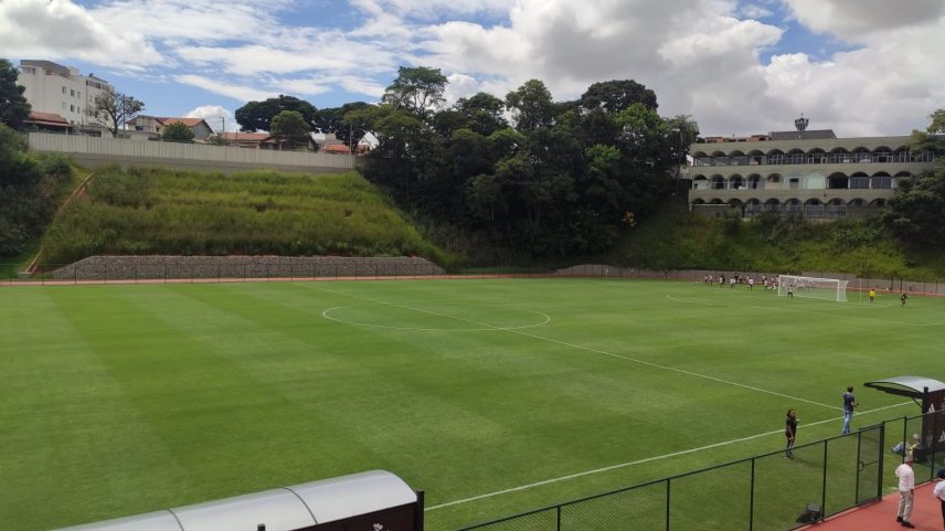 Atlético-MG reinaugura campo da Villa Olímpica e apresenta estrutura do futebol feminino — Foto: Danny Paiva