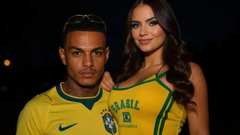 Chrys Dias costuma publicar vídeos com a esposa Débora Paixão