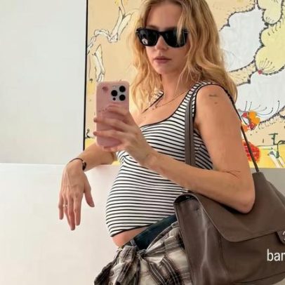 Isabella Scherer posta selfie mostrando a barriga da terceira gravidez