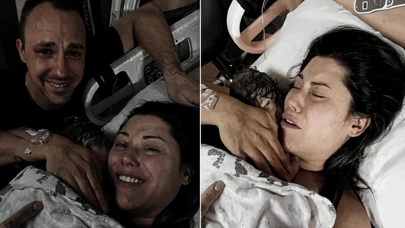 Alaina Scott e Matt Moeller com a filha — Foto: Reprodução/Instagram