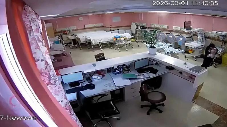 Registrado divulgado pelo presidente de imagem de câmeras do circuito interno do Hospital Khatam al-Anbiya