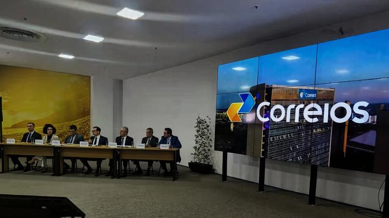 Coletiva de imprensa dos Correios. — Foto: Clerton Cruz/ TV Globo