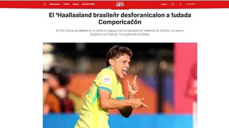 Dell vira assunto no Jornal As, da Espanha — Foto: Reprodução / Diário As