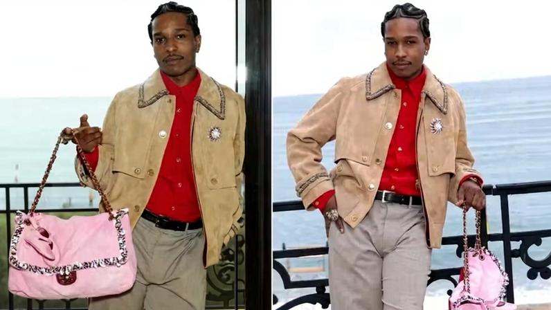A$AP Rocky comparece ao desfile da coleção Cruise 2027 da Chanel — Foto: GettyImages