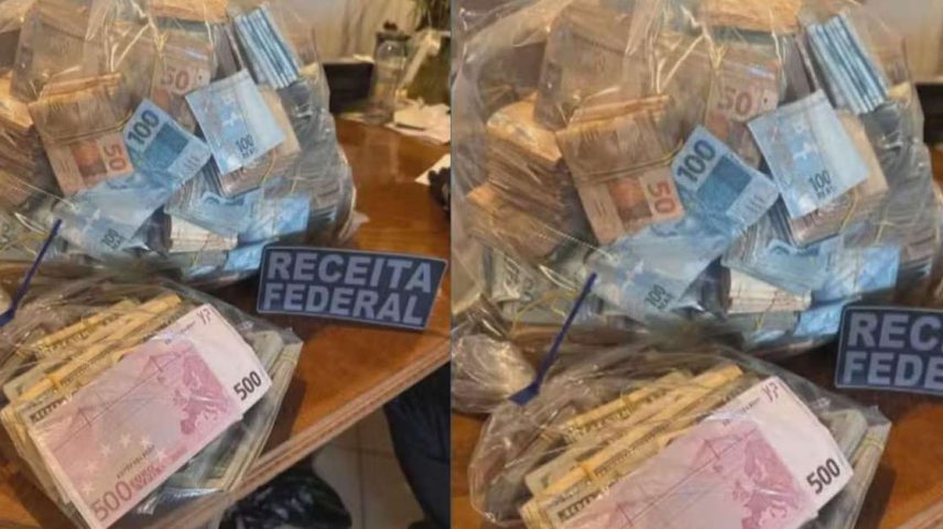 A quantia foi localizada durante a Operação Mare Liberum, realizada nesta terça-feira, 28