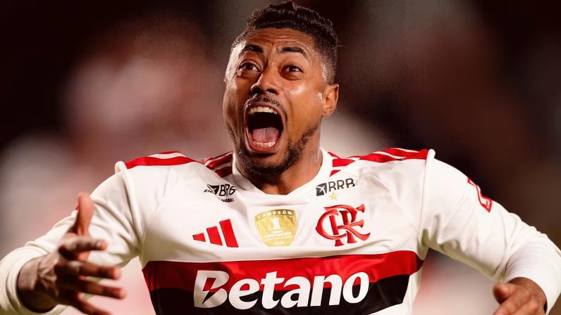 Bruno Henrique em Estudiantes x Flamengo — Foto: Adriano Fontes / Flamengo
