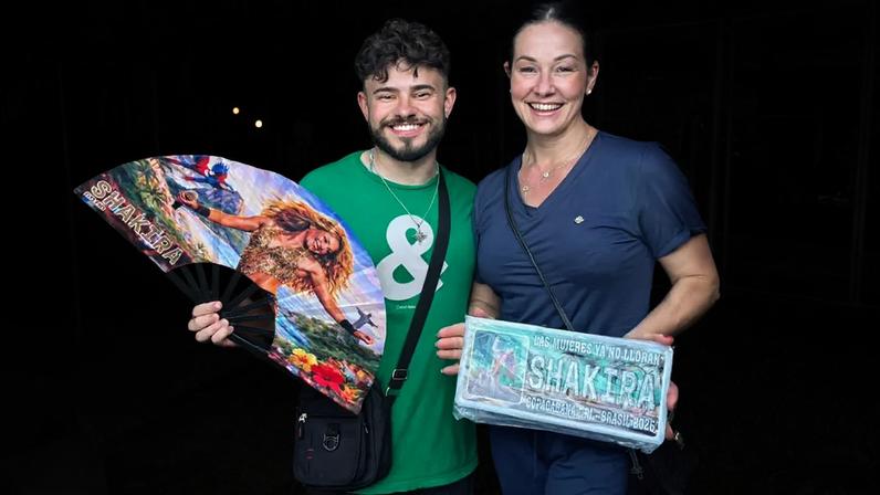 Renan Camiran e sua tia, Carmem Camiran