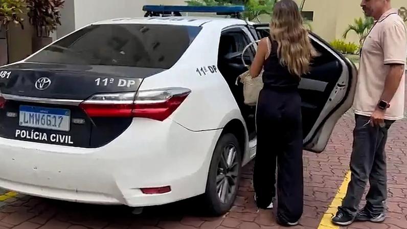 Agostina Páez, de 29 anos, acusada de injúria racial contra funcionários em um bar de Ipanema. Foto: Frame/Polícia Civíl do Rio de Janeiro