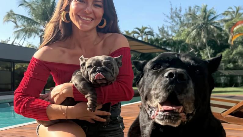 Paolla Oliveira e pets