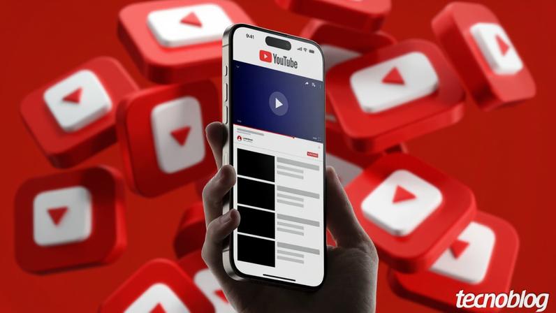 GIF apresentando a função Ask YouTube