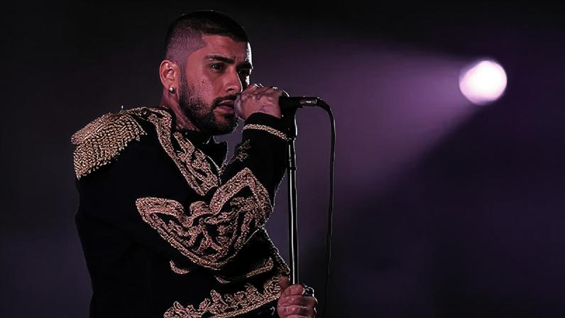 Zayn durante show em Las Vegas, nos Estados Unidos