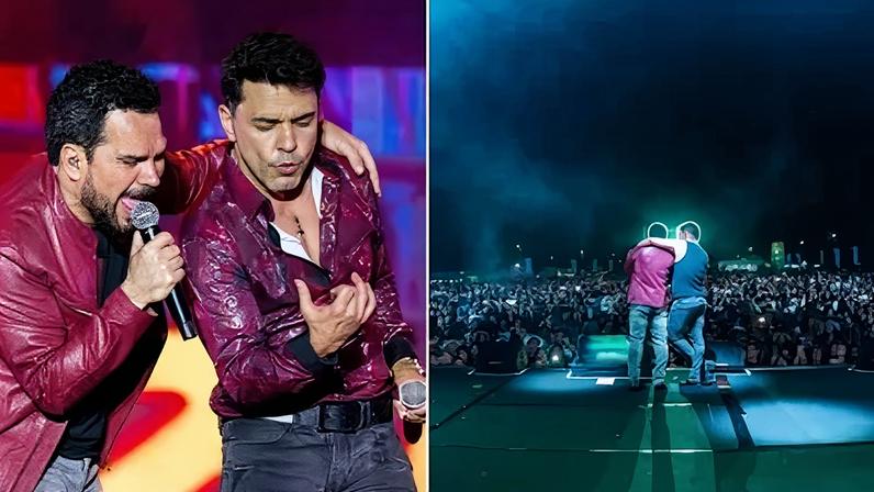 Zezé Di Camargo e Luciano reúnem 15 mil fãs em show no Paraguai