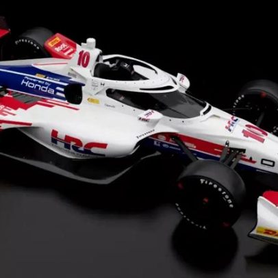 Alex Palou usa as cores da HRC no GP de Detroit