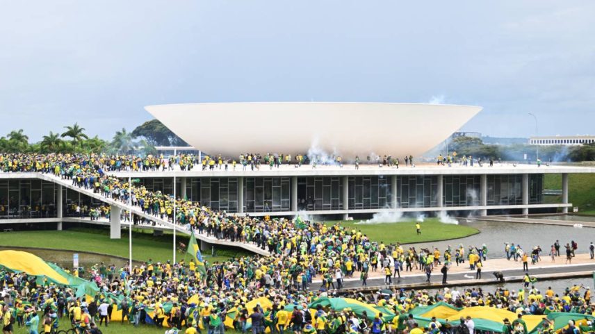 Invasão ao Congresso Nacional, STF e Palácio do Planalto, em Brasília - (Evaristo Sa/AFP)