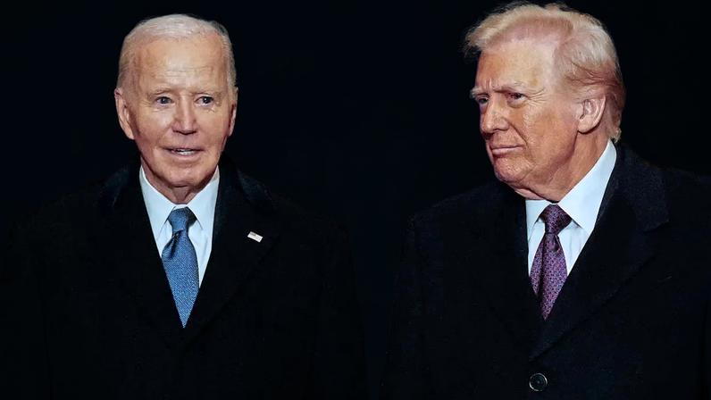 Joe Biden e Donald Trump (Melina Mara/AFP)