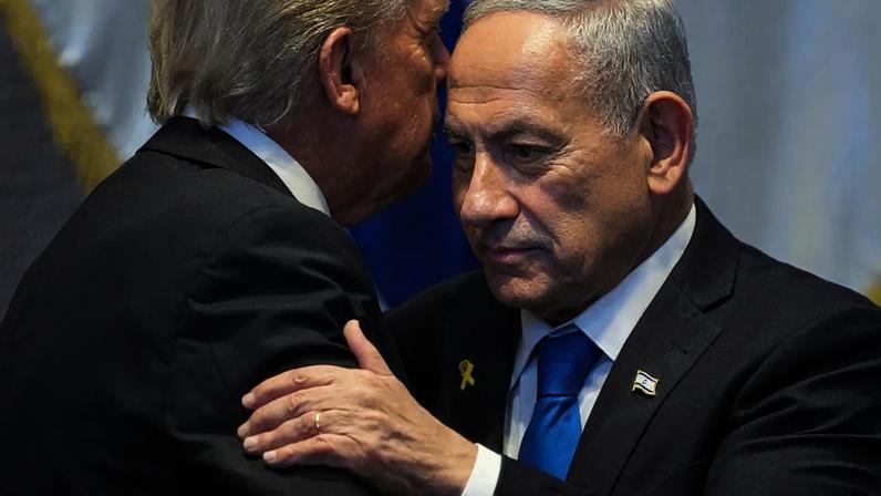 Donald Trump e Benjamin Netanyahu (Evan Vucci/AFP)