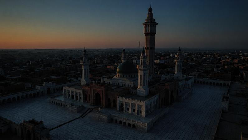 Mesquita monumental com torres ornamentadas que serve de centro de peregrinação no Senegal – Créditos: depositphotos.com / atosan