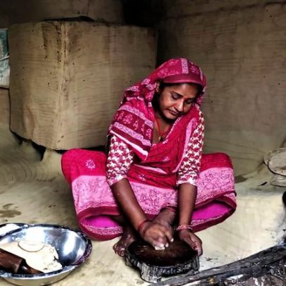 Planícies do Nepal bacias tradicionais protegem alimentos do calor e inundações