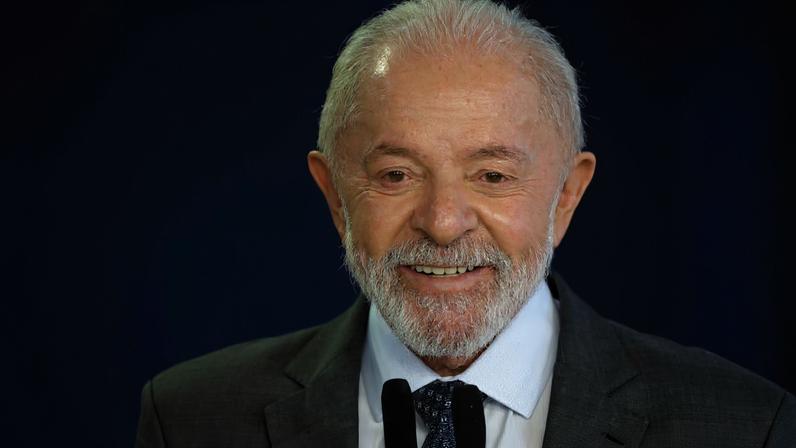 O presidente Luiz Inácio Lula da Silva, durante entrevista coletiva no Palácio do Planalto