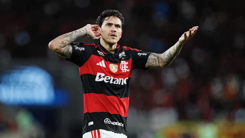 Pedro em Flamengo x Estudiantes — Foto: André Durão