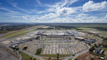 Vista geral do aeroporto de Brasília