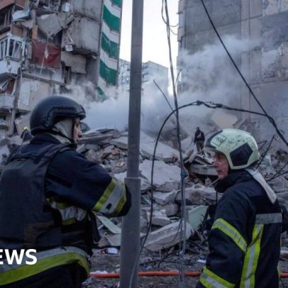 BBC está no local dos ataques russos em Kiev
