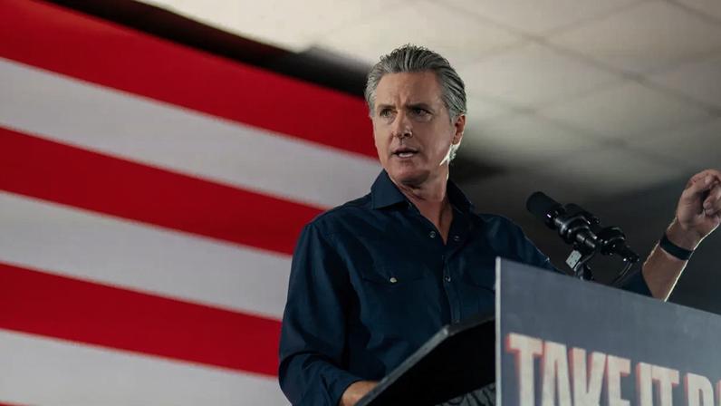 O governador da Califórnia, Gavin Newsom. 08/11/2025