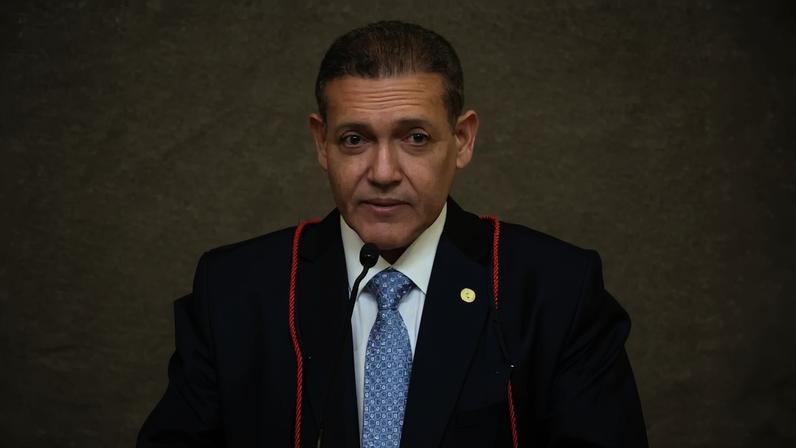 12 de maio de 2026 - O ministro, Kassion Nunes Marques, durante cerimônia de posse como novo presidente do TSE. Foto: Valter Campanato/Agência Brasil