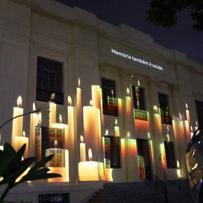 Ministério da Saúde faz projeção em homenagem às vítimas da COVID-19 no CCMS