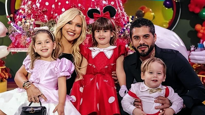 Virginia, Maria Flor, Maria Alice, Zé Felipe e José Leonardo