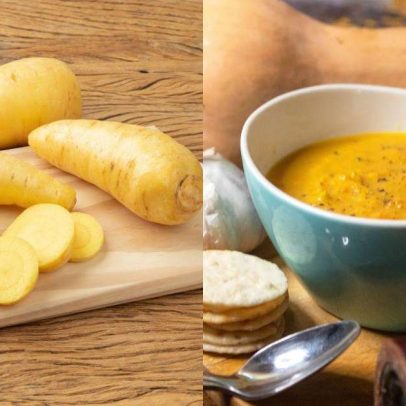 Caldo de mandioquinha com bacon aquece no frio e atrai fãs