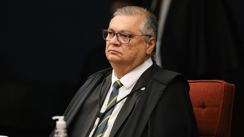 Brasília (DF) 10/09/2025 - O ministro Flávio Dino na Primeira Turma do Supremo Tribunal Federal (STF) que realiza o quarto dia de julgamento dos réus do Núcleo 1 da trama golpista, formado pelo ex-presidente Jair Bolsonaro e mais sete aliados. Foto: Fabio Rodrigues-Pozzebom/ Agência Brasil